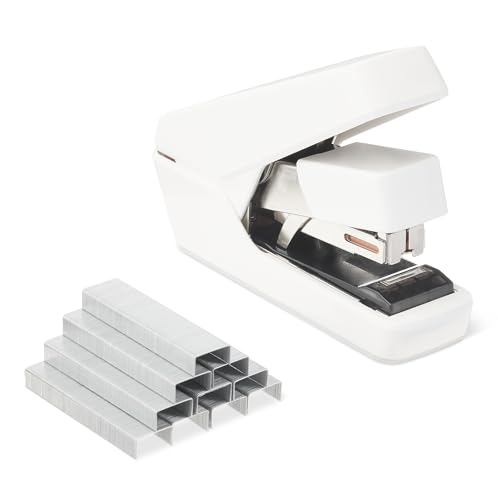 Classic Basics Office Heavy Duty Stapler, Flat Clinch, Effortless, 40 Kit