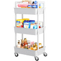 Modern Pipishell 3 Tier Rolling Cart Organizer, Plastic Kit